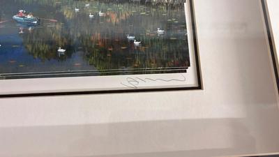 SERIOLITHOGRAPGH SIGNED AND NUMBERED 50/99 ARTWORK OF CENTRAL PARK BY ARTIST ALEXANDER CHEN