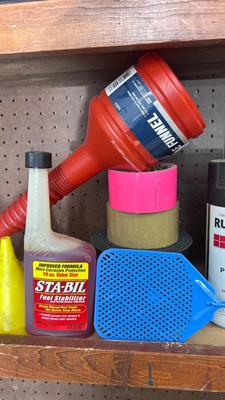 GARAGE CHEMICALS, SPRAY PAINTS, CHARCOAL LIGHTER FLUID AND MORE!