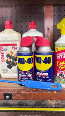 GARAGE CHEMICALS, SPRAY PAINTS, CHARCOAL LIGHTER FLUID AND MORE!