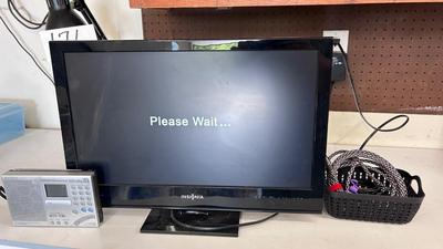 SONY DIGITAL TRANSISTOR RADIO, 22” INSIGNIA MONITOR/TELEVISION