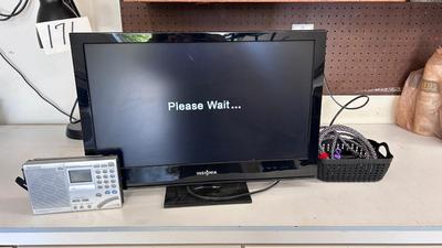 SONY DIGITAL TRANSISTOR RADIO, 22” INSIGNIA MONITOR/TELEVISION