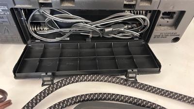 SONY BOOM BOX, POWER STRIP WITH USB PORTS AND EXTENSION CORDS