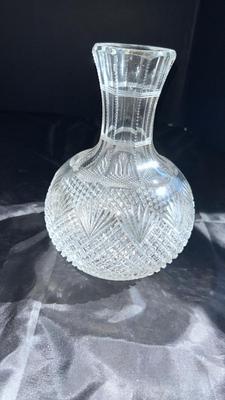 VTG AMERICAN BRILLIANT CUT GLASS WATER CARAFE