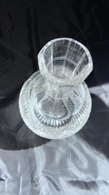 VTG AMERICAN BRILLIANT CUT GLASS WATER CARAFE