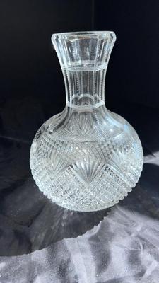 VTG AMERICAN BRILLIANT CUT GLASS WATER CARAFE