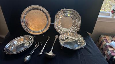 SERVE YOUR THANKSGIVING DINNER WITH THESE LOVELY SILVER PLATE SERVING ITEMS
