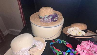 LOVEY LADIES HATS AND VTG HAT BOX
