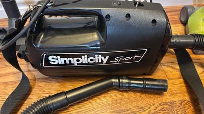 SIMPLICITY SPORT VACUUM & EUREKA BAGLESS UPRIGHT VACUUM