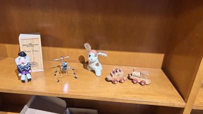 ADRIAN TARON & SONS HUMPTY DUMPTY , MONTGOMERY SCHOOLHOUSE VERMONT TOY TRAIN CARS, FUNNY LITTLE ROBOT BUG AND MORE