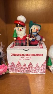 HAND CRAFTED STEINBACH GERMANY CHRISTMAS TREE ORNAMENTS