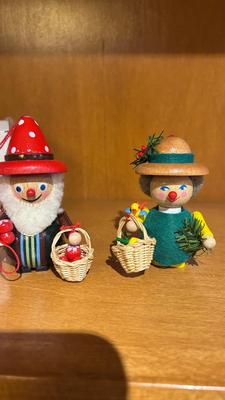 HAND CRAFTED STEINBACH GERMANY CHRISTMAS ORNAMENTS