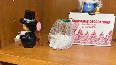 HAND CRAFTED STEINBACH GERMANY CHRISTMAS ORNAMENTS