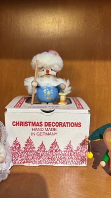 HAND CRAFTED STEINBACH GERMANY CHRISTMAS ORNAMENTS