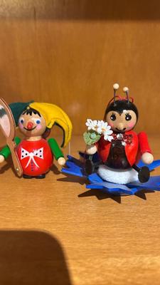 HAND CRAFTED STEINBACH GERMANY CHRISTMAS ORNAMENTS