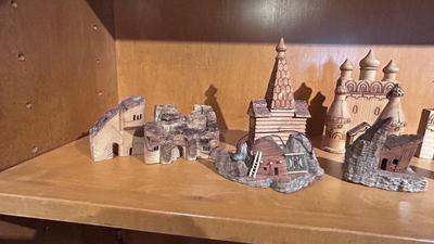 FOREIGN HAND CARVED NATIVITY LIKE SCENE