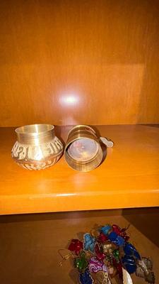 BRASS TURKISH STYLE MANUAL SPICE AND COFFEE GRINDERS WITH COLLECTION CHAMBER