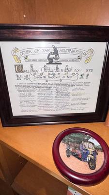 GREETINGS FROM THE US ARMY INSTITUTE OF SURGICAL RESEARCH, VTG PARTAGAS CIGAR BOX, ALBERT EINSTEIN WISDOM, AND MORE