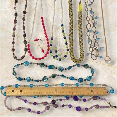 Lot of Beaded Necklaces, Most Handmade