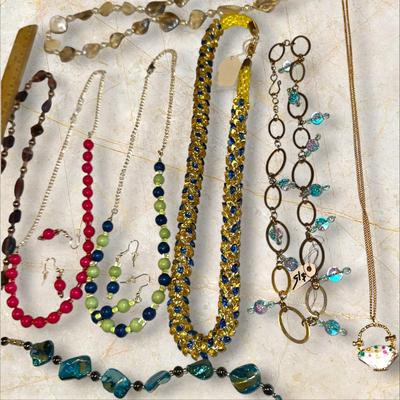 Lot of Beaded Necklaces, Most Handmade