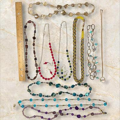 Lot of Beaded Necklaces, Most Handmade