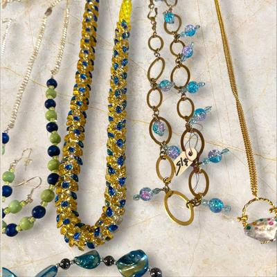 Lot of Beaded Necklaces, Most Handmade
