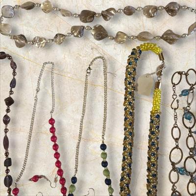 Lot of Beaded Necklaces, Most Handmade