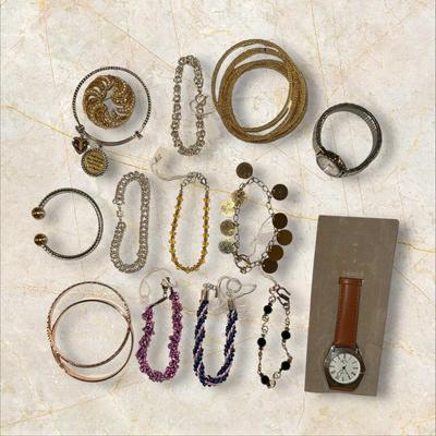 Lot of Bracelets, Many Beaded, & 2 Watches (untested)
