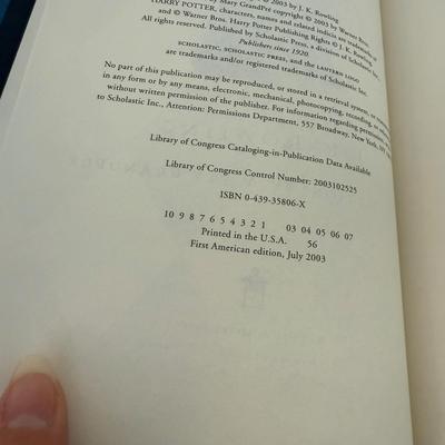 Harry Potter First American Edition Books and More (BB2-BM)