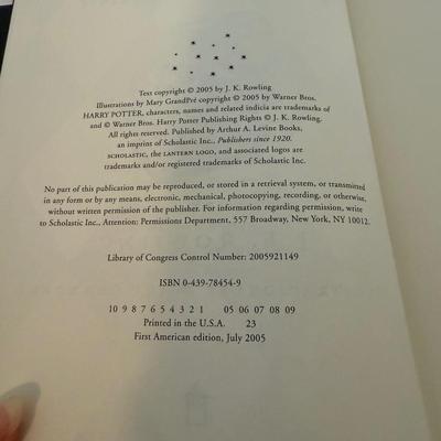 Harry Potter First American Edition Books and More (BB2-BM)