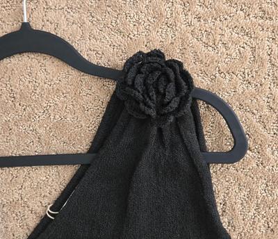 LOT 170Y: Never Worn Black Dress with Matching Handbag