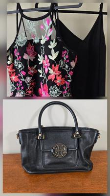 LOT 173W: Two Dresses with Handbag