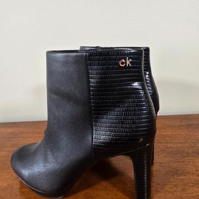 LOT 175W: Two Little Black Dresses and CK Boots