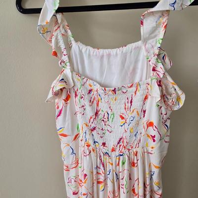 LOT 177W: Cute Colorful Sundress with Matching Clutch Bag