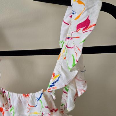 LOT 177W: Cute Colorful Sundress with Matching Clutch Bag