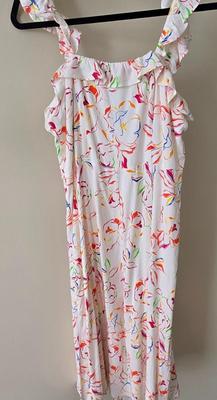 LOT 177W: Cute Colorful Sundress with Matching Clutch Bag