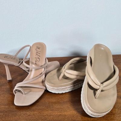 LOT 180W: Dress Sandals and Chunky Flip Flops