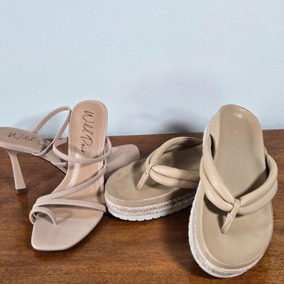 LOT 180W: Dress Sandals and Chunky Flip Flops