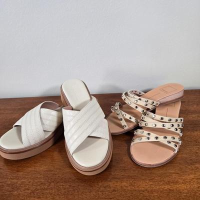 LOT 201W: Two Pairs of Slide in Sandals