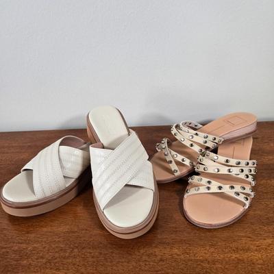LOT 201W: Two Pairs of Slide in Sandals