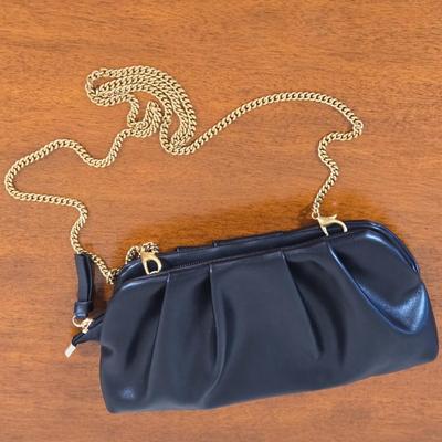 LOT 214W: Black Lacey Dress, Wine Color Dress, and Formal Handbag