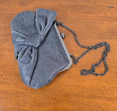 LOT 215W: Two Little Black Dresses and Formal Handbag