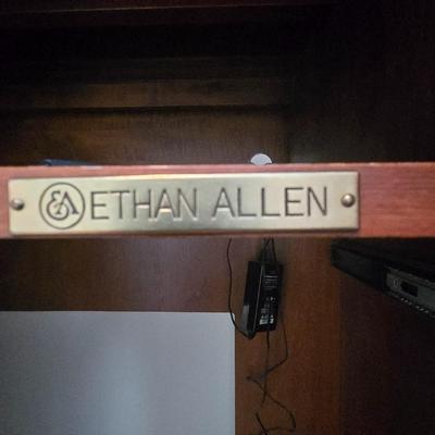 LOT 217W: Ethan Allen Wood Armoire/ Entertainment Center