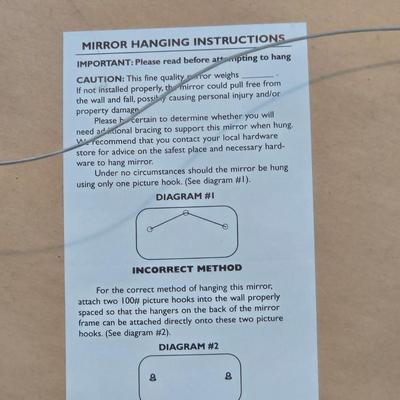 LOT 218W: Decorative Mirror with Ornate Frame