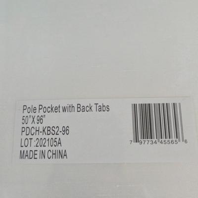 LOT 222H: New in Package Four Curtain Panels