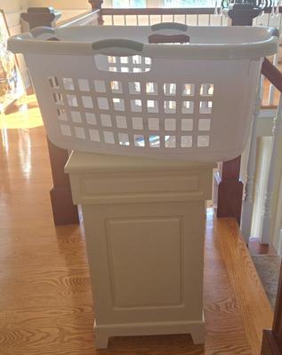 LOT 224H: Laundry Basket and Clothes Hamper with Removal Cloth Liner