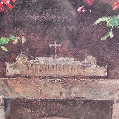 LOT 228H: Framed Print of Flowered Doorway by Cyrus Afsary