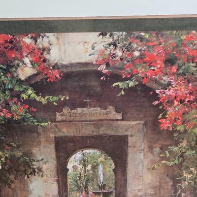 LOT 228H: Framed Print of Flowered Doorway by Cyrus Afsary