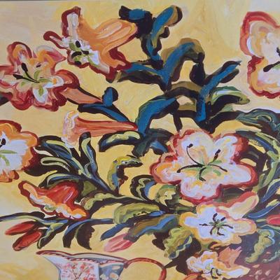 LOT 229H: Print of Asian Lilies by S. Etienne