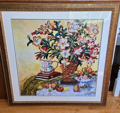 LOT 229H: Print of Asian Lilies by S. Etienne