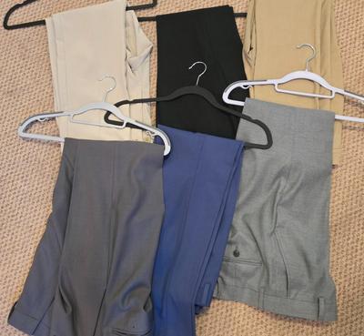 LOT 233X: Six Pairs of Dress Pants